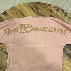 Disney Peach Long Sleeve Top with Logo